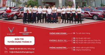 Bản tin tuyển dụng tháng 9/2020