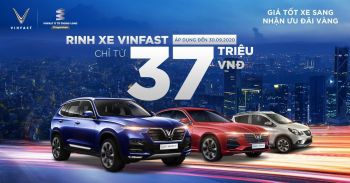 Giá tốt xe sang - Nhận ưu đãi vàng: Rinh xe VinFast chỉ từ 37 triệu