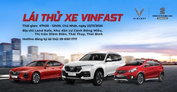 Lái thử xe VinFast cùng VinFast Ô tô Thăng Long - DragonAuto tại Thái Thụy