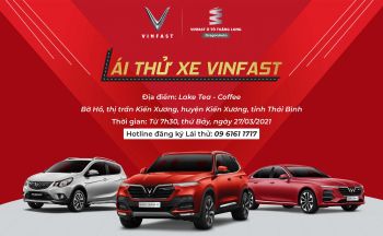LÁI THỬ XE VINFAST  TẠI KIẾN XƯƠNG, THÁI BÌNH 27/03/2021