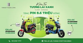 VinFast Thăng Long tặng pin xe máy điện cho học sinh - Chung tay "Kiến tạo tương lai xanh"