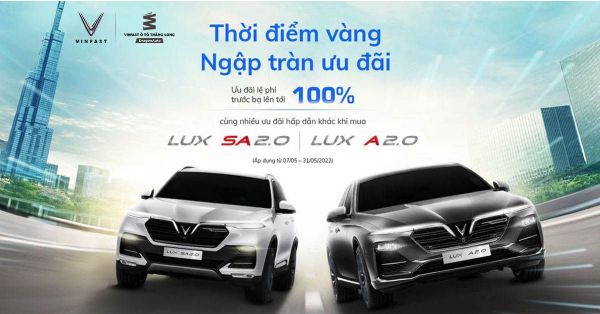 Chỉ còn hơn 1 tuần cuối để nhận loạt ưu đãi và giảm 50% lệ phí trước bạ khi mua xe VinFast