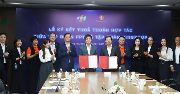 Vingroup và FPT thỏa thuận hợp tác thúc đẩy chuyển đổi xanh toàn diện